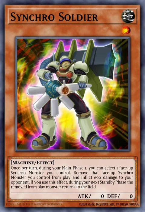 Synchro Soldier trading card
