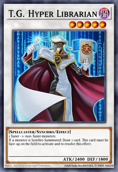 T.G. Hyper Librarian trading card