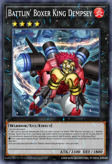 Battlin' Boxer King Dempsey trading card