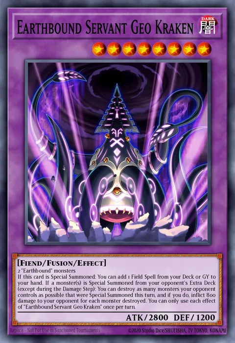 Earthbound Servant Geo Kraken trading card