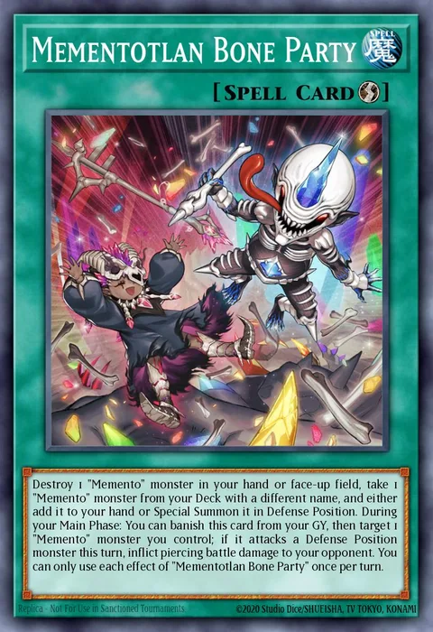 Mementotlan Bone Party trading card