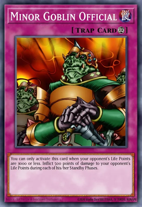 Minor Goblin Official trading card