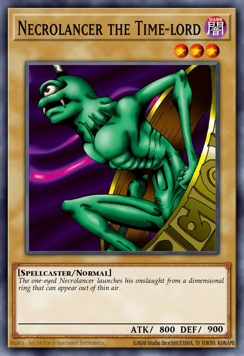 Necrolancer the Time-lord trading card