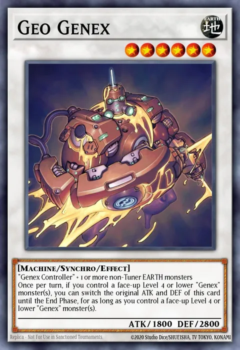 Geo Genex trading card