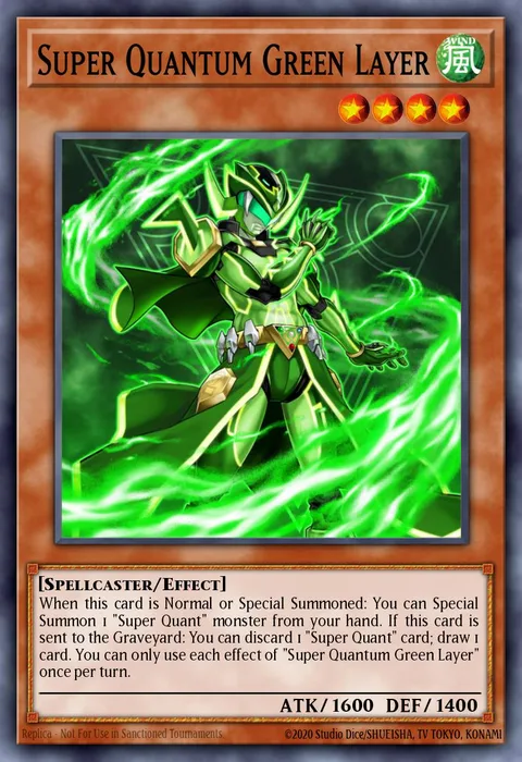 Super Quantum Green Layer trading card