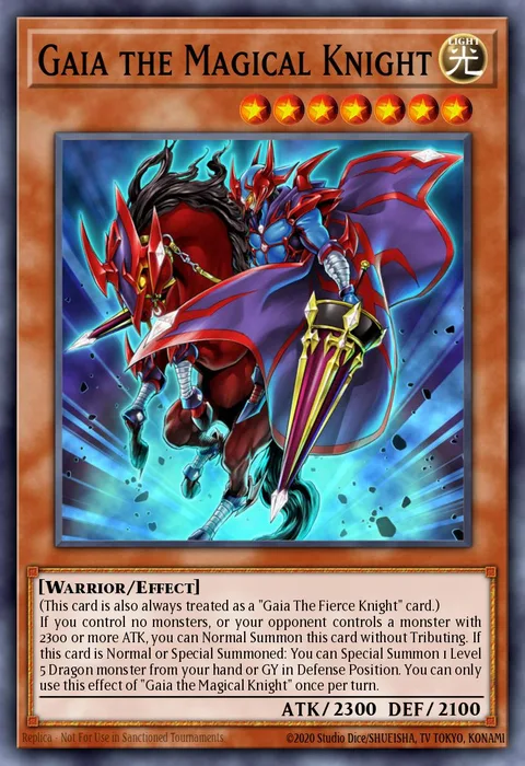 Gaia the Magical Knight trading card