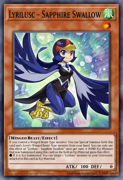 Lyrilusc - Sapphire Swallow trading card