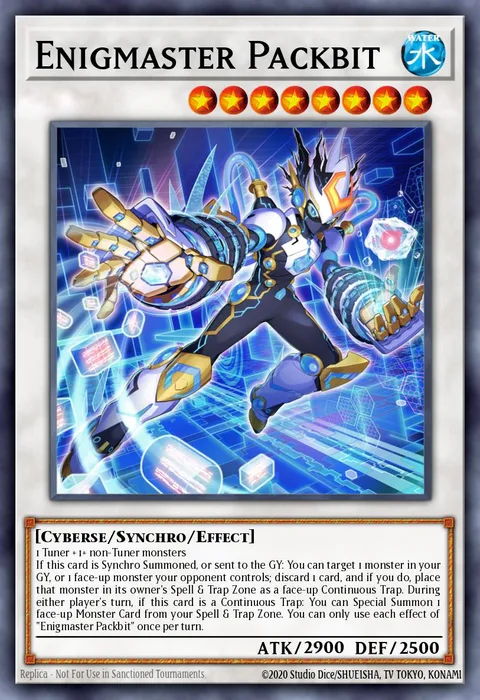 Enigmaster Packbit trading card