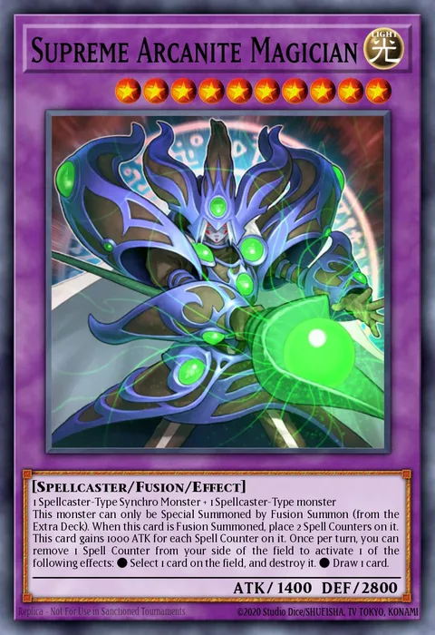Supreme Arcanite Magician trading card