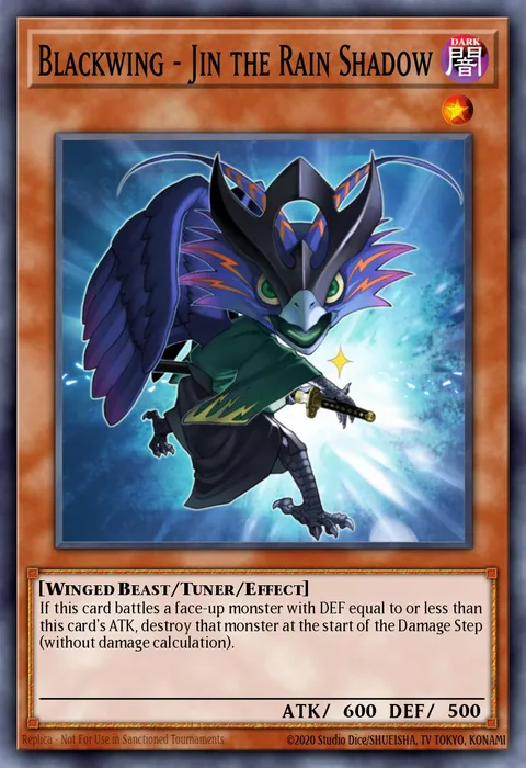 Blackwing - Jin the Rain Shadow trading card