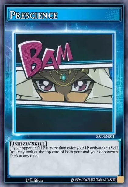 Prescience trading card