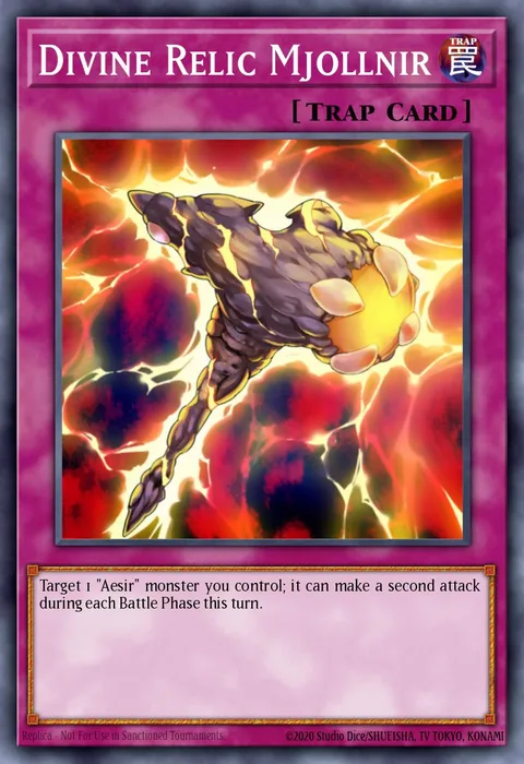 Divine Relic Mjollnir trading card