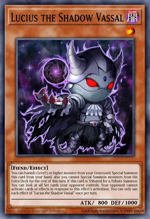 Lucius the Shadow Vassal trading card