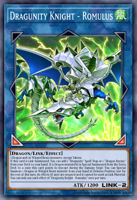 Dragunity Knight - Romulus trading card