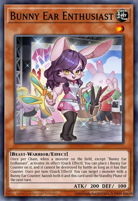 Bunny Ear Enthusiast trading card