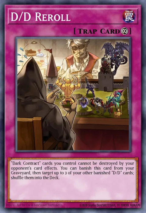 D/D Reroll trading card