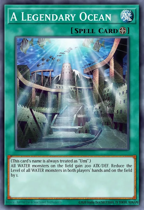 A Legendary Ocean trading card