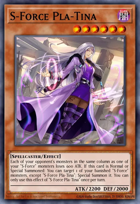 S-Force Pla-Tina trading card