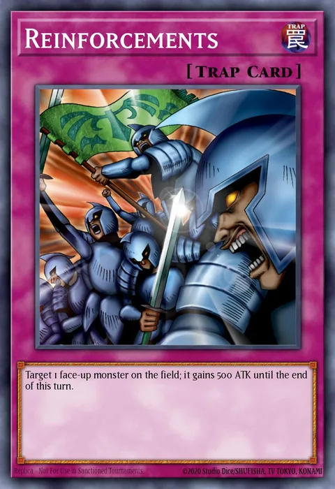 Reinforcements trading card