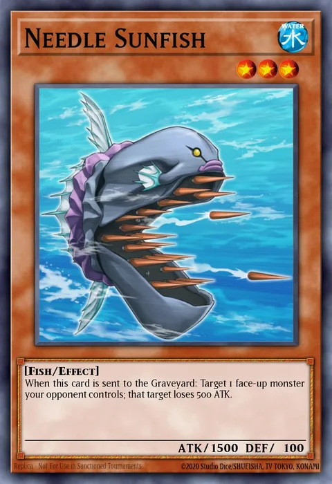 Needle Sunfish trading card