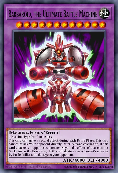 Barbaroid, the Ultimate Battle Machine trading card