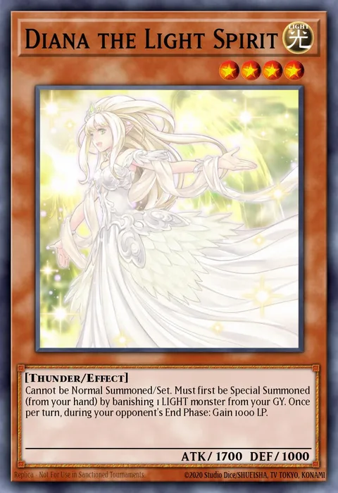 Diana the Light Spirit trading card