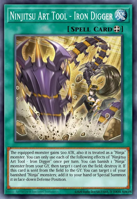 Ninjitsu Art Tool - Iron Digger trading card