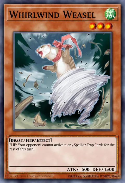 Whirlwind Weasel trading card