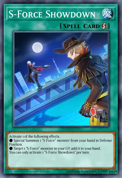 S-Force Showdown trading card