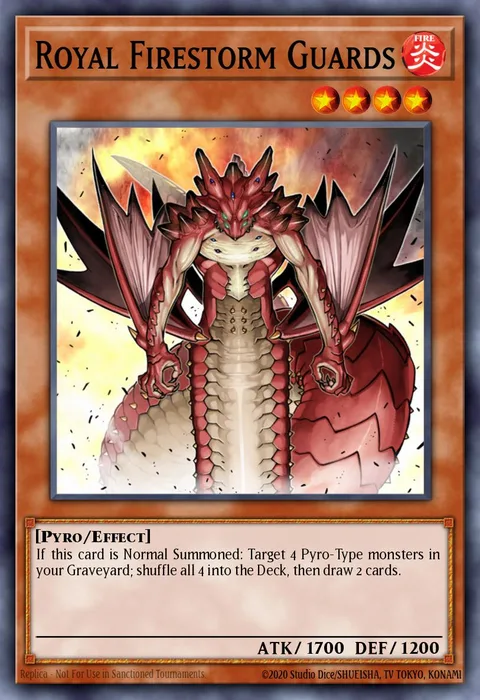 Royal Firestorm Guards trading card