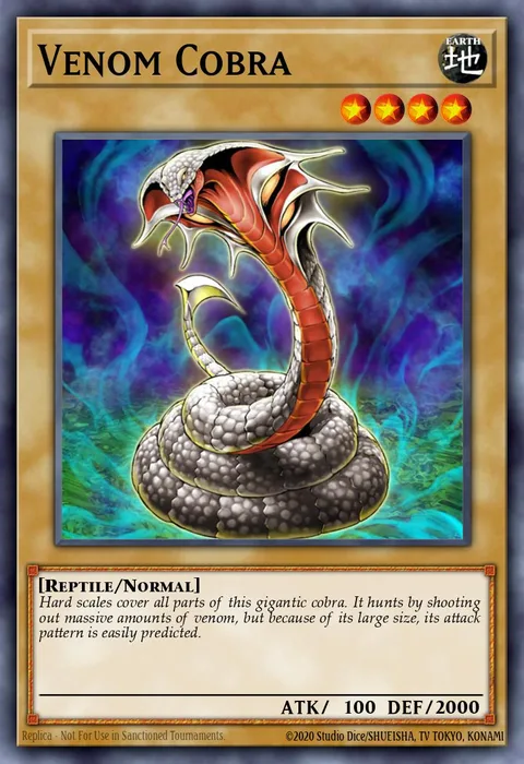 Venom Cobra trading card