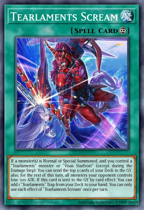 Tearlaments Scream trading card