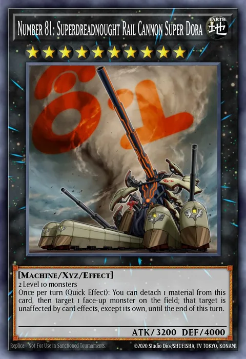 Number 81: Superdreadnought Rail Cannon Super Dora trading card