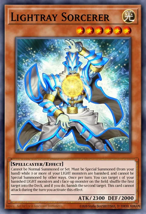 Lightray Sorcerer trading card