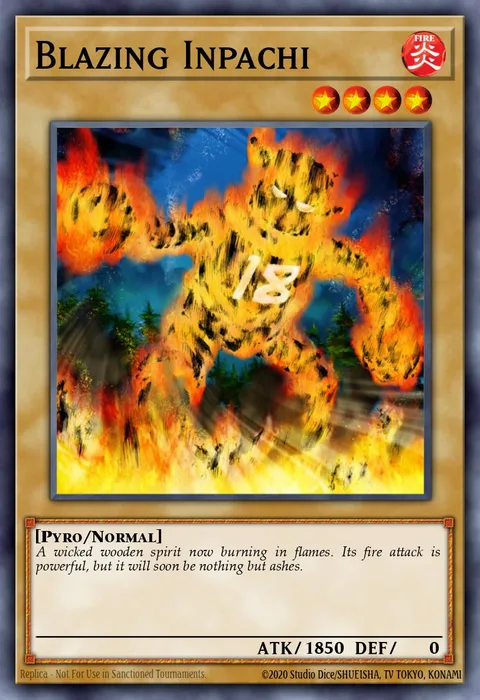 Blazing Inpachi trading card
