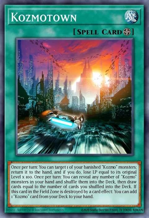 Kozmotown trading card