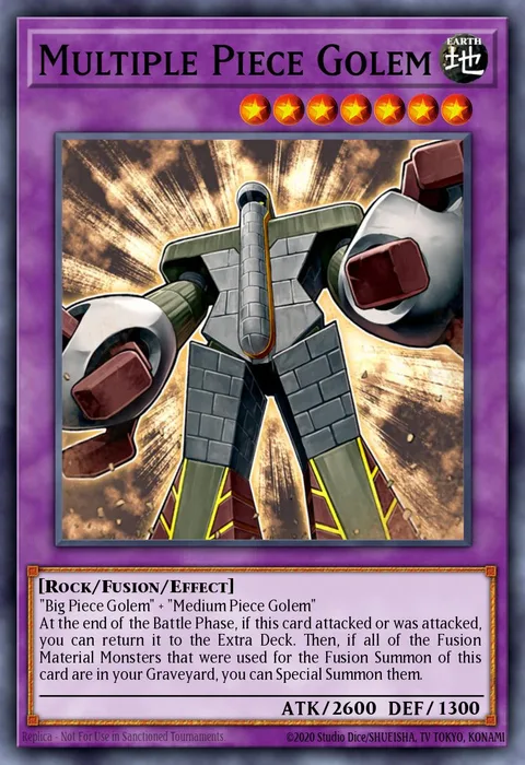 Multiple Piece Golem trading card