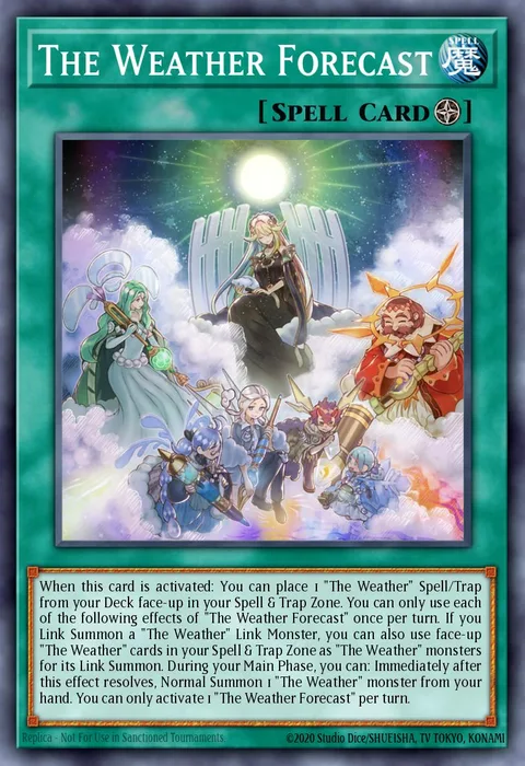 The Weather Forecast trading card