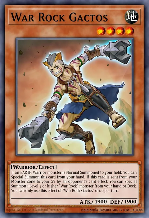 War Rock Gactos trading card