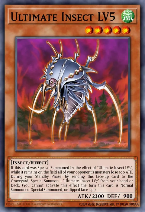 Ultimate Insect LV5 trading card