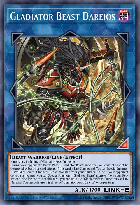 Gladiator Beast Dareios trading card