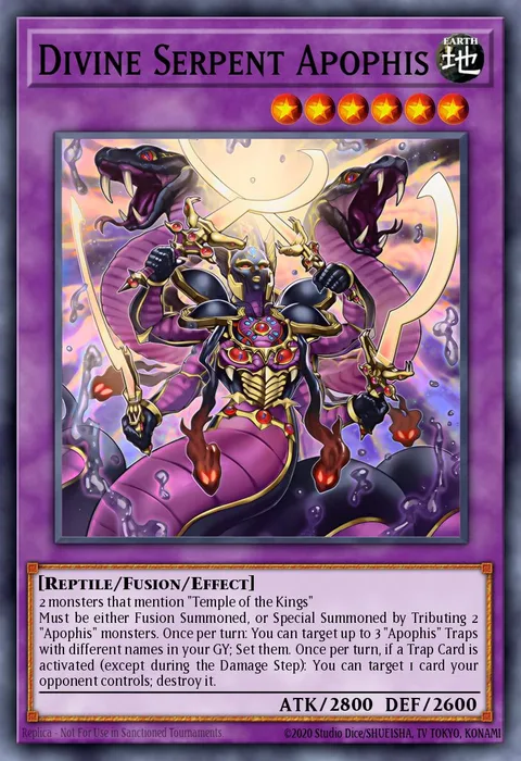 Divine Serpent Apophis trading card