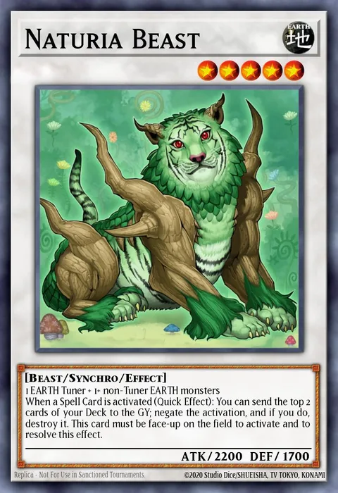 Naturia Beast trading card