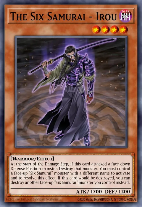 The Six Samurai - Irou trading card