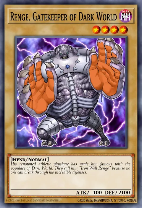 Renge, Gatekeeper of Dark World trading card