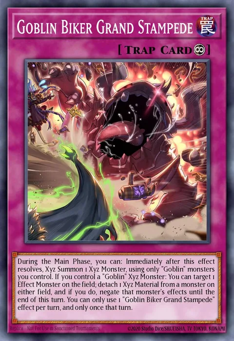 Goblin Biker Grand Stampede trading card