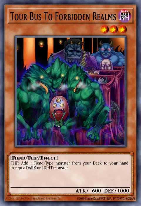 Tour Bus To Forbidden Realms trading card