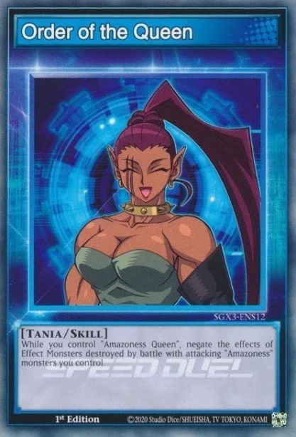 Order of the Queen trading card
