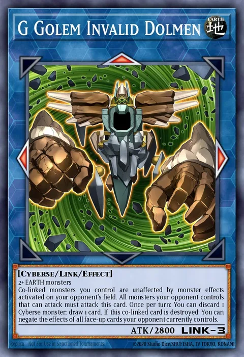 G Golem Invalid Dolmen trading card