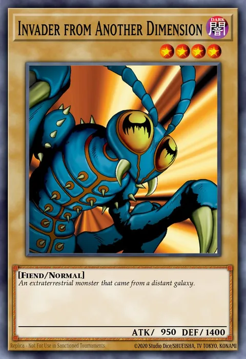 Invader from Another Dimension trading card